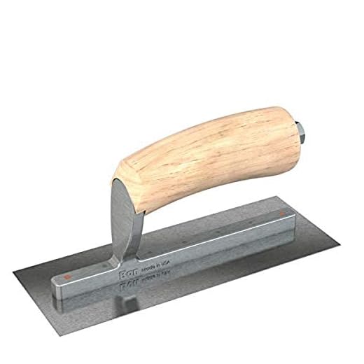 Bon Tool 66-250 Midget Trowel - Cs - 8 X 3 - Wd, wood handle