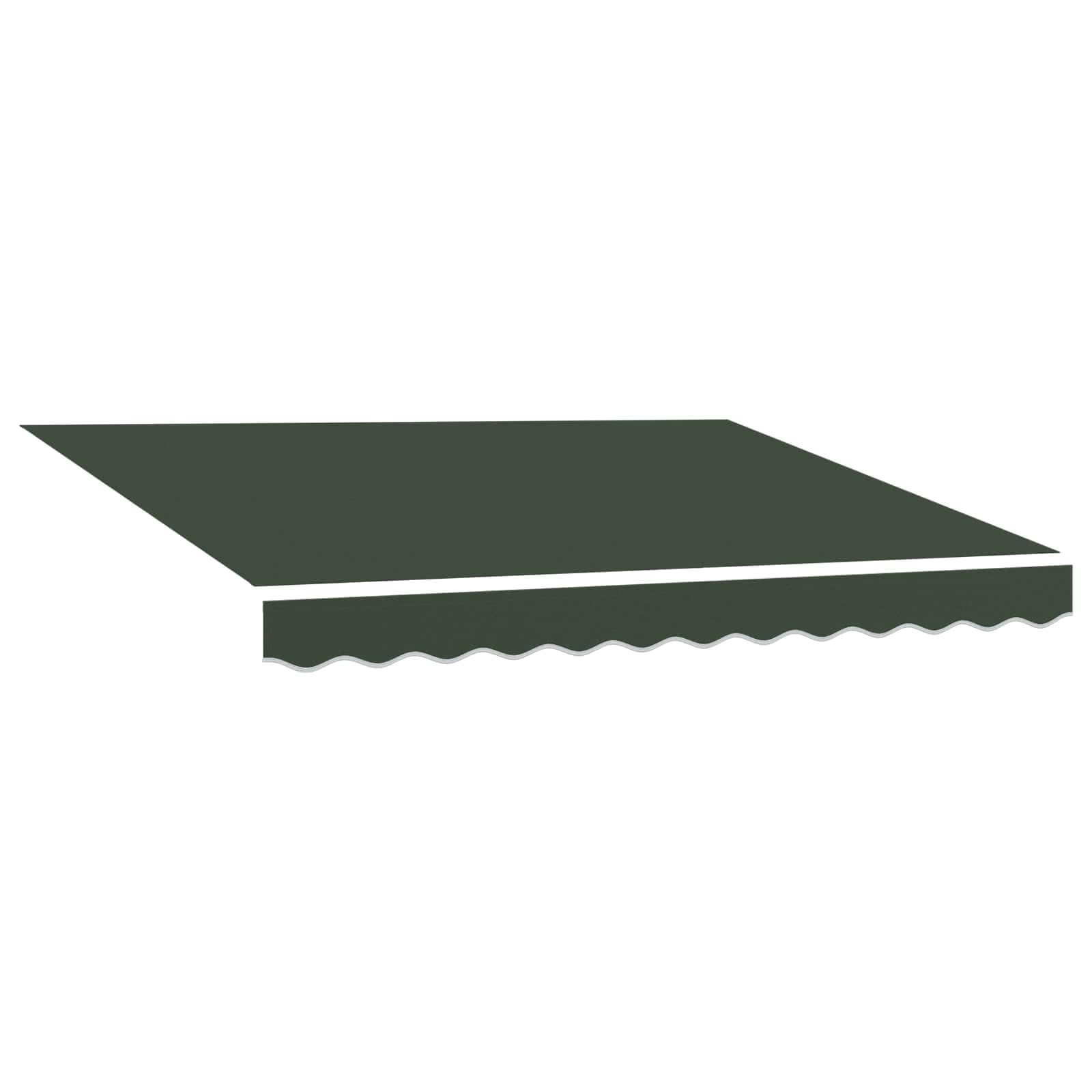 vidaXL Awning Replacement Fabric Dark Green 431 x 345 cm Polyester — image 1