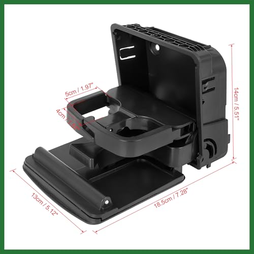 Portavasos Plegable Central para VW Golf 2010-2013 miniatura 2
