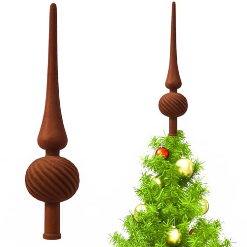 Cimier de sapin de Noël sphérique vintage pour de belles fêtes en famille