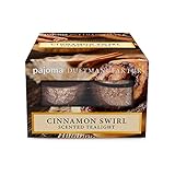 pajoma cinnamon swirl - candele profumate, confezione da 12 pezzi, in custodia in policarbonato