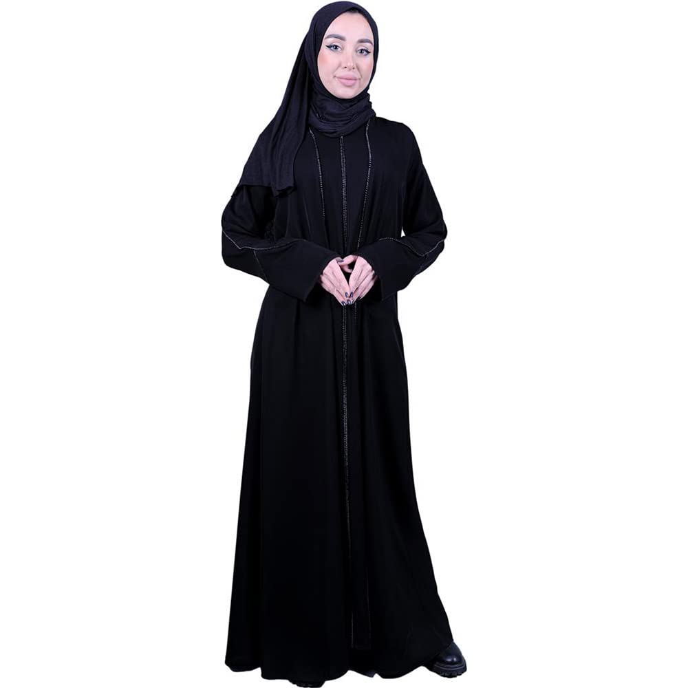 Al-Qadri Abayas for Muslim Women - Comfortable Arabic Abaya with Beautiful Design - Long Prayer Dress