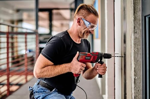 Einhell Schlagbohrmaschinen-Set TC-ID 720/1 E Kit (Bohren/Schlagbohren, 13 mm-Schnellspannbohrfutter, Drehzahl-Elektronik, inkl. 5-tlg. Bohrer-Set für Beton + E-Box Basic)