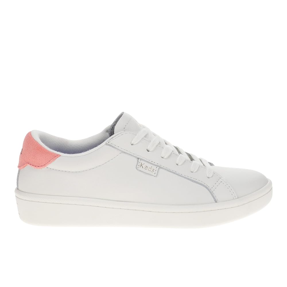 Keds Womens Ace Ii Leather Lace Up Sneakers Shoes Casual - White - Size 8 B