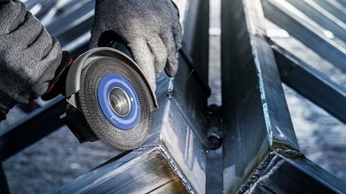 Bosch Professional 1x Scheibenbürste Gewellter Draht Clean (für Metall, X-LOCK, Ø 115 mm, Drahtstärke 0,3 mm, Zubehör Winkelschleifer)