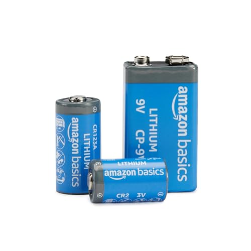 Image of Amazon Basics 8-Pack 9 Volt Lithium Batteries, 10-Year Shelf Life, Long Lasting Power