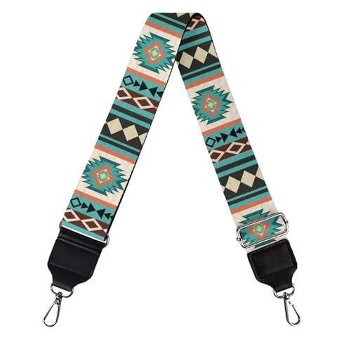 Image of Talayituse Aztec American Tribal Geometric Print Shoulder Strap Wide Purse Bag Strap Adjustable Replacement Belt Luggage Crossbody Shoulder Bag Strap for Women Girls