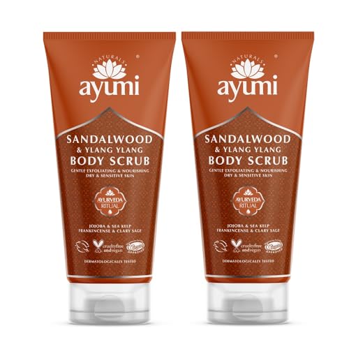 Ayumi Sandalwood Exfoliating Body Scrub to Calm Irritation|S