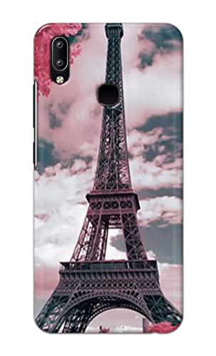 Image of Lovers Famous Place Eiffel Tower in Paris Hard Back Case Cover for Vivo Y91 / Vivo Y95 Back Cover -(J5) VNS2227