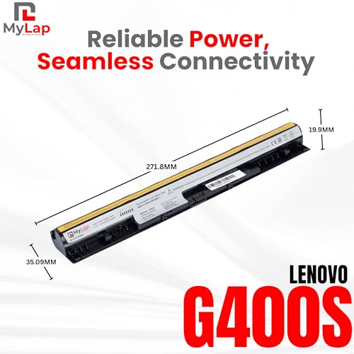 Image of Mylap Battery for Lenovo G505S G500S G400S G50-70 G50-80 G50-30 PN: L12L4A02 L12L4E01 L12M4A02 L12M4E01 L12S4A02 L12S4E01 Hi-Performance Battery 14 Month Replacement Warranty