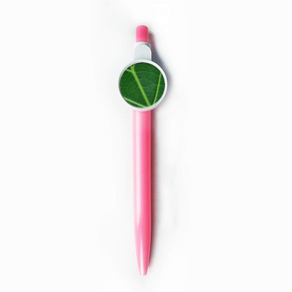 Dark Green Plant Nature Illustration Pattern Retractable Ballpoint Roller Ball Pen Blue