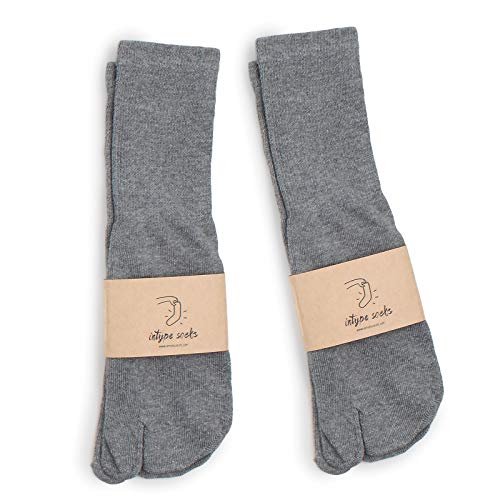 Intype Womens Geta Tabi shoes cotton socks (Crew 4 Pairs) YH Basic4