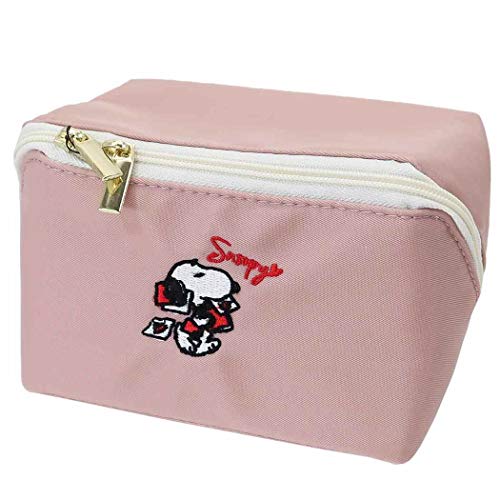 スヌーピーPACAPO スクエアポーチ S/ピンク ピーナッツ
