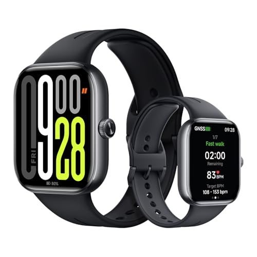 XIAOMI Redmi Watch 5, Smartwatch con display AMOLED 2.07', Chiamate Bluetooth, Autonomia 24 giorni, Resistenza Acqua 5 ATM, Monitoraggio Frequenza Cardiaca e SpO2, Sistema GNSS integrato, Nero
