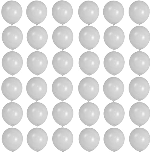 36 Pièces Ballons 10 Pouces Macaron Gris Latex Ballons de Fête,Hélium Ballons Décors d'anniversaire,Mariages,Célébrations,Fête de Naissance,Arche de Ballons 100% LATEX NATUREL Multicolore Ballons