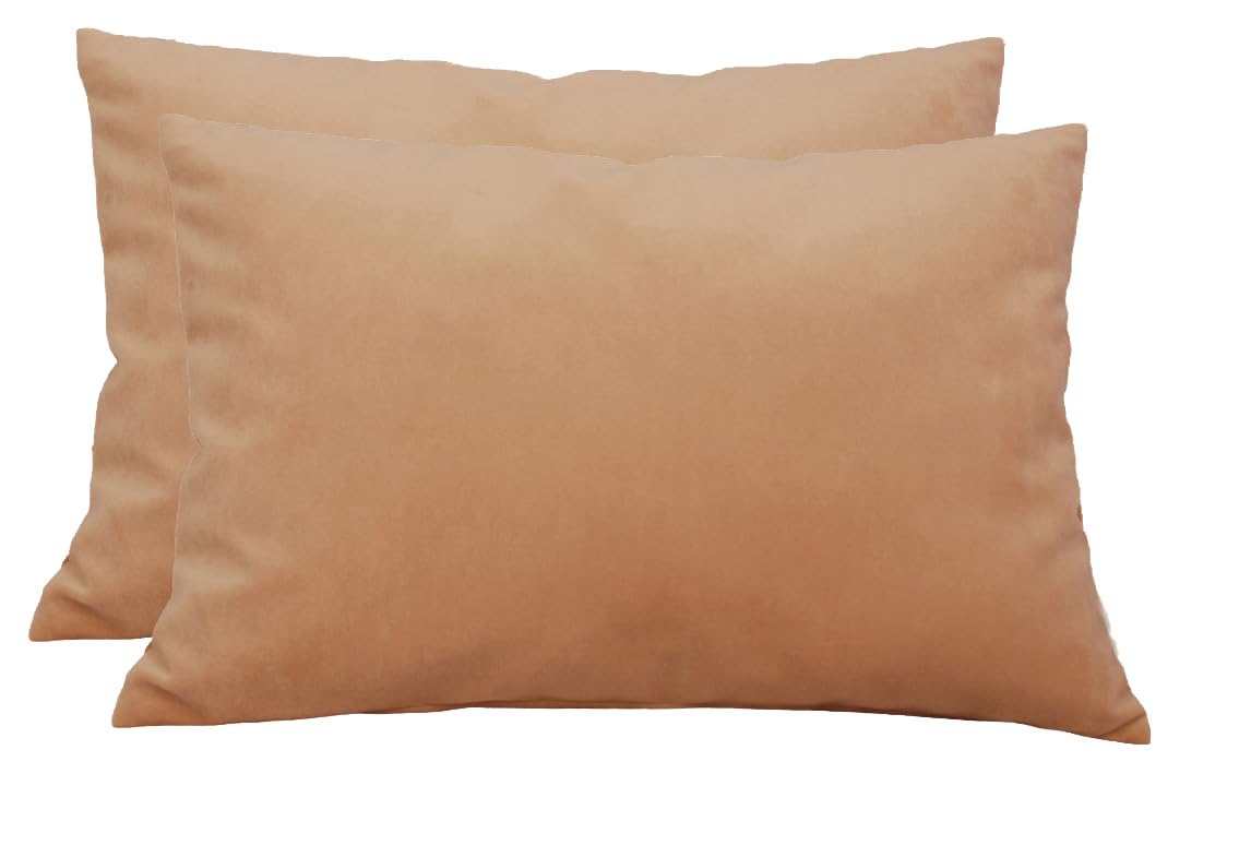 TangDepot 2-Pack Super Soft Velvet Pillow Covers, 20x20 Grass Green — view 158