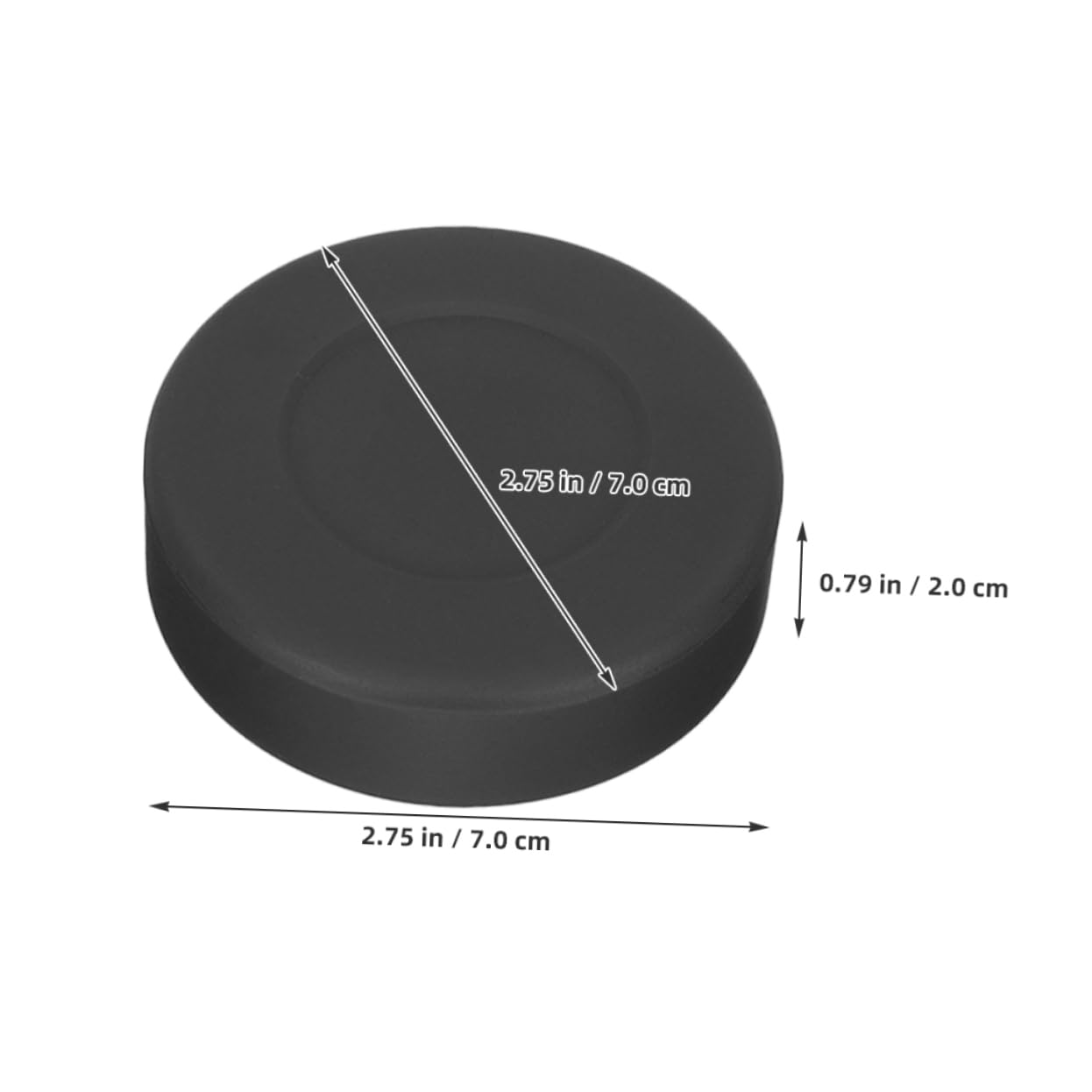 GANAZONO 3pcs Hardness Ice Hockey Pucks Training Durable Rubber Balls with Reusable Mesh Bag for Practice Sessions