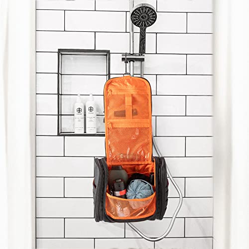 Fitdom Tactical Hanging Toiletry Bag Dopp Kit For Men & Women. Perfect For Travel & Storage for Cosmetic, Clipper, Toothbrush, Shower, Shaving & Grooming Care. Best Overnight Toiletries Organizer