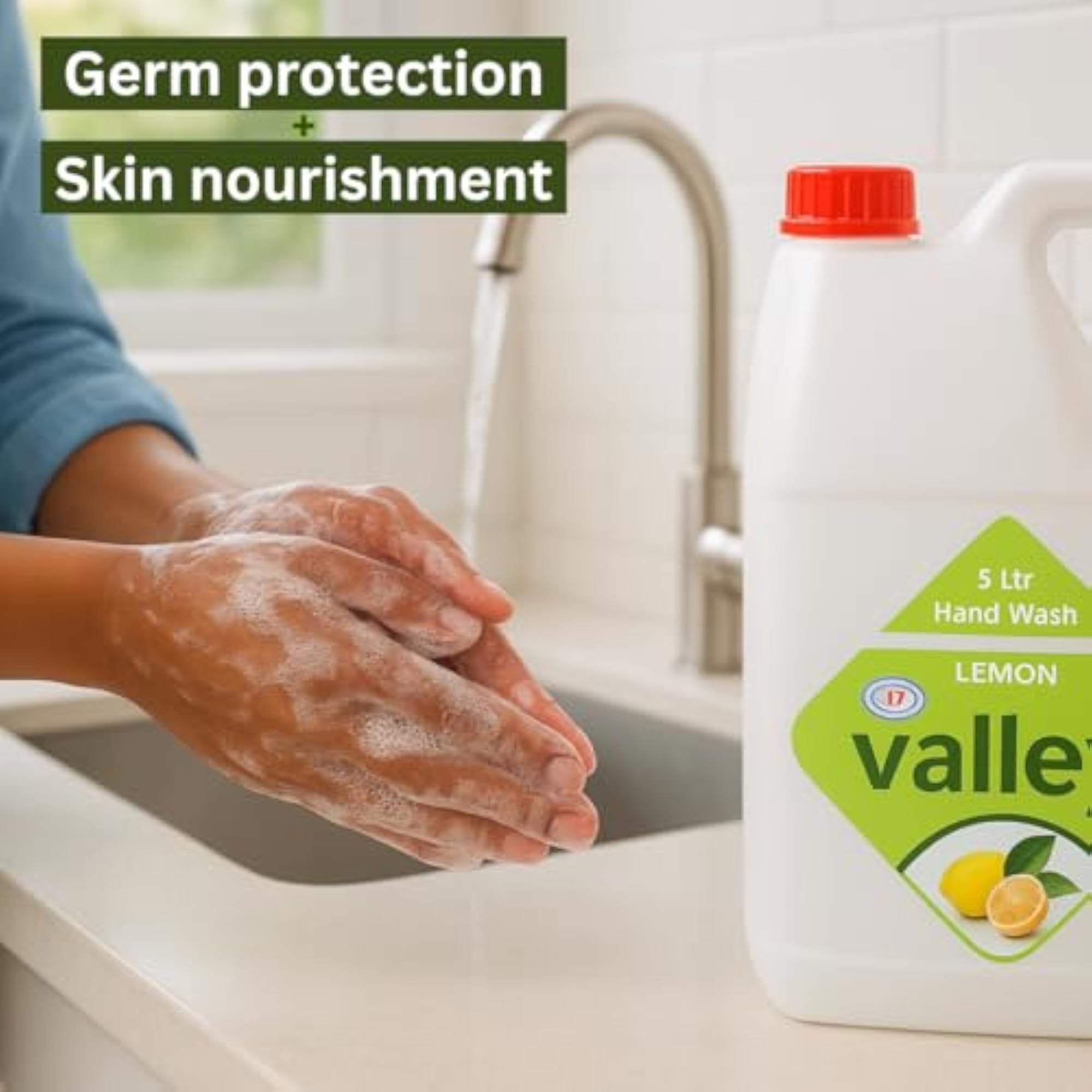 Eco-Friendly Lemon Handwash Refill 5L, Moisturizing Soap