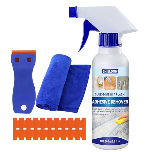 SHIELDOM Adhesive Remover, Dissolve & Soften Adhesives on Car Glass & Paint, Easily Remove Glue...