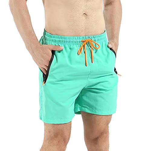 YaoKing Men's Swim Trunks Quick Dry Board Shorts Beach Shorts Bathing Suits for Men with Zipper Pockets and Mesh Lining2