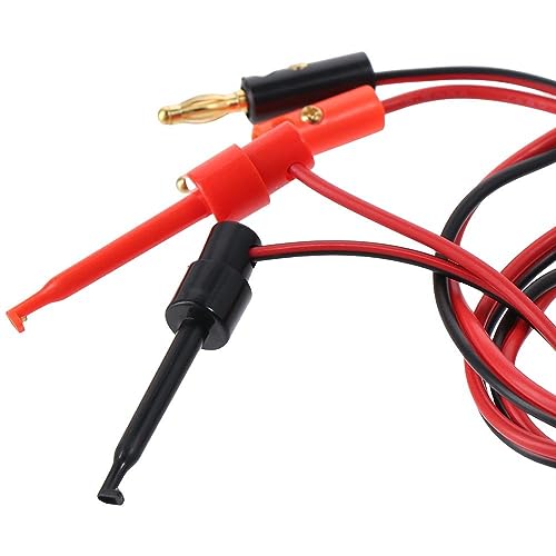 Image of 4mm Banana Plug to Test Hook Clip Test Lead Kit Cable for Multimeter Electronic Test Tools,Test Hook Clip Test Lead Cable for Multimeter 3Pair