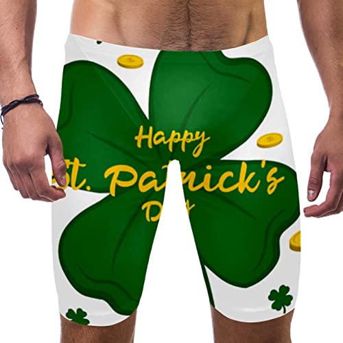 Short de bain pour homme multicolore imprimé trèfle maillot taille XL