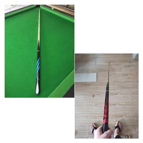 Taco de billar profesional de madera 57 pulgadas rojo miniatura 6