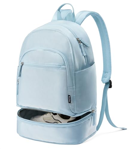 Image of Uselike Gym Backpack for Women Men, Lightweight Gym Bag with Shoe Compartment, Waterproof Workout Backpack with Wet Pocket