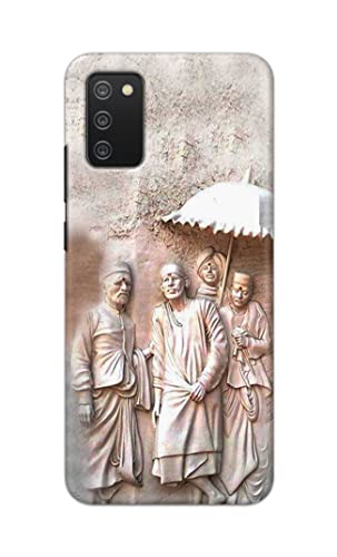 Image of Printed Hard Back Cover Case for Samsung Galaxy M02s | Samsung A02s | Samsung F02s | Samsung A03s Back Cover (Sai Baba) -1803