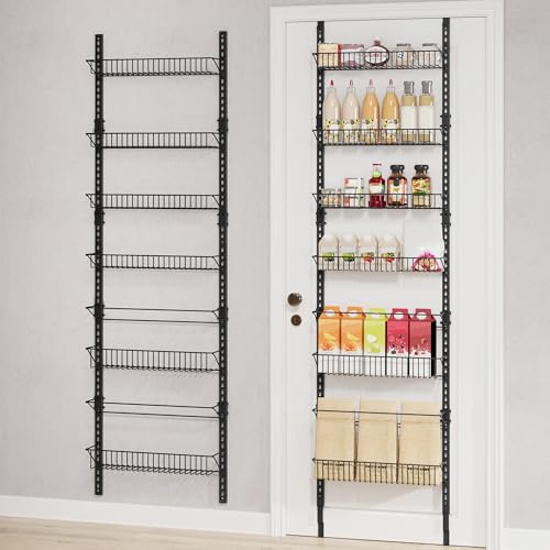 SONGMICS Over-the-Door Pantry Organizer, 6-Tier Pantry Organizers and Storage, Spice Rack...
