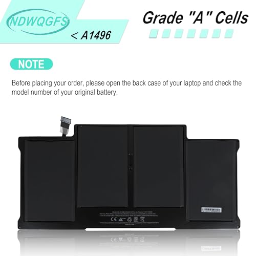 Image of A1405 A1466 Battery Replacement for MacBook Air 13 inch A1466 (Mid 2012, Mid 2013, Early 2014, Early 2015, 2017)A1369 (Late 2010, Mid 2011 Version)A1496 A1377 Battery EMC 2469, 2559, 2632, 2925, 3178