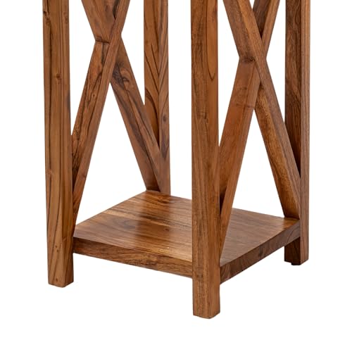 Mid-Century-Rustic-Set-of-2-Stackable-Solid-Wood-Nesting-Tables-Non-Slip-Feet-End-Table-Open-X-Frame-DesignSpace-Saving-Rectangle-Stacking-Tables-for-Living-Room-Bedroom-Natural-Assembled