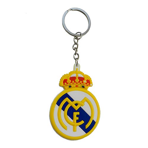 Techpro Doublesided Real Madrid Design Rubber Multicolor Keychain