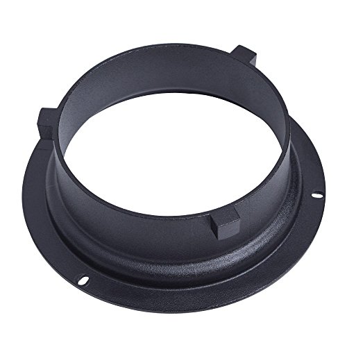 Fotoconic 135mm / 5.3 Inch Diameter Mounting Flange Speedring Ring Adapter for Flash Accessories Fits for Bowens