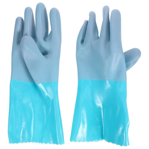 Genérico Guantes Anticorte de Goma Antideslizantes para Manipular Mariscos y Limpiar Pescado Protección contra Pinchazos Talla Corta un Par Ideales para Cocina y Pesca