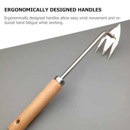 Herramienta Manual para Quitar Malezas con Mango de Madera miniatura 6