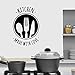 Stickers muraux cuisine cuillère vinyle décalcomanie fourchette couteau de table autocollants faits avec des citations d'amour Stickers muraux muraux A8 28x42cm