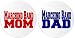 Marching Band Mom Marching Band Dad - 2 Pack Circle Stickers 3 Inch