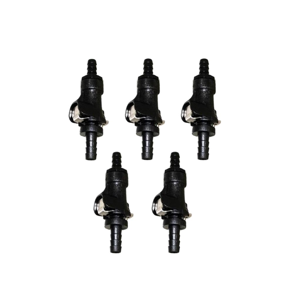 Gbwepbqxm 5Pcs Fuel Line Quick Release Disconnect Coupling 5/16 Inch Single Shut Off Compatible With Motorcycle Atv(5Pcs)