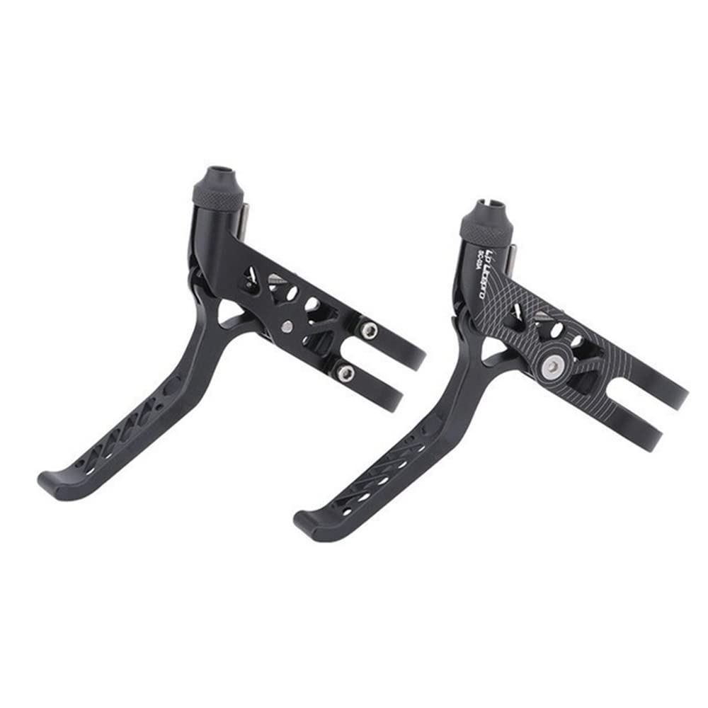 Sgxbos 1 Pair Bicycle Brake Lever Ultra-Light Aluminum Alloy Brake Handle MTB Road Bike BMX (Black)