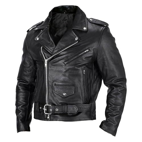 Men's Collar Casual Leather Jacket Lightweight Moto Jackets Men Zip Up Pocket Bomber PU Coat
