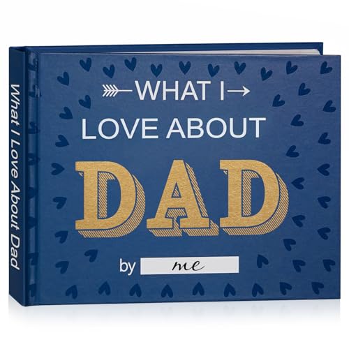 Artmag What I Love about Dad, 50 Things Fill-in-the-Blank Journal