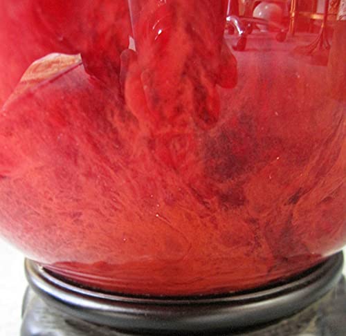 Amazon.co.jp: 赤水晶 丸珠 直径約20cm 台座付 クリスタル 玉