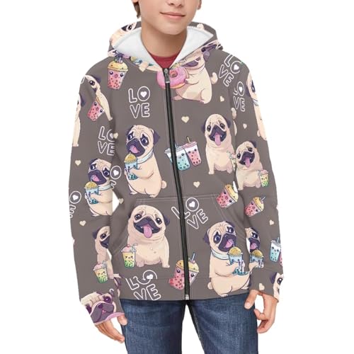 Full Zip Hoodie Sweatshirt Long Sleeve Hooded Shirts Girl Fall Outwear3