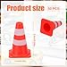 50pcs Mini Traffic Cones, Plastic Miniature Road Safety Cones Training Small Sports Construction Barricades Mini Road Practice Signs Toy Orange Traffic Caution Signs for Micro Landscape Sand Table