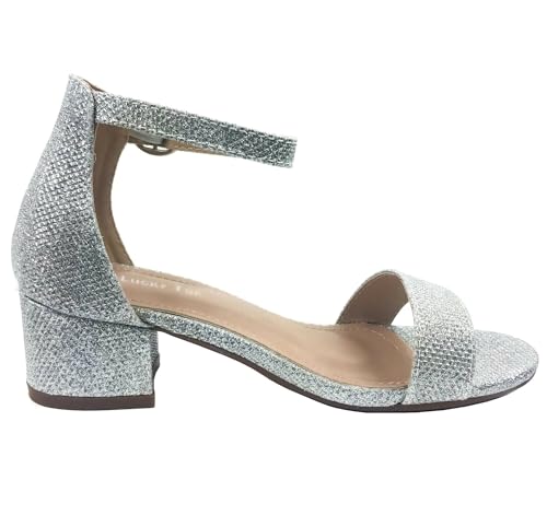 Image of Lucky Top Girls Dress Sandal Low Heel Ankle Strap
