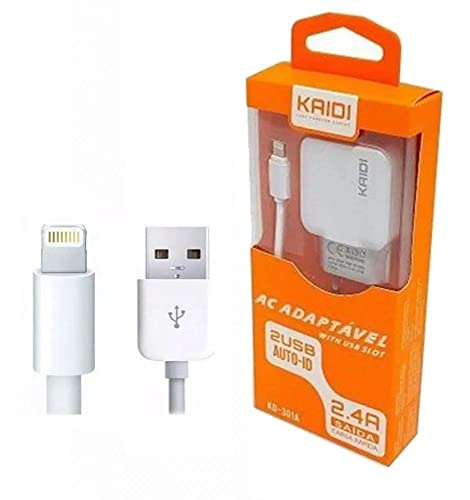 Carregador Turbo Celular Iphone Adaptável com 2 USB original