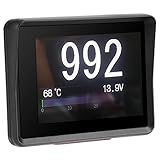 Vikenar Pantalla HUD de la Velocidad de Voltaje de la Temperatura Digital del medidor de la Temperatura del vehículo OBD