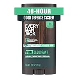 Every Man Jack Men's Pro Deodorant - 48-Hour Odor Defense Blend - Aluminum Free - Contains Postbiotics, Tapioca Stach & Oat Powder - Coastal Surf Scent - 2.6 oz (1 Pack)